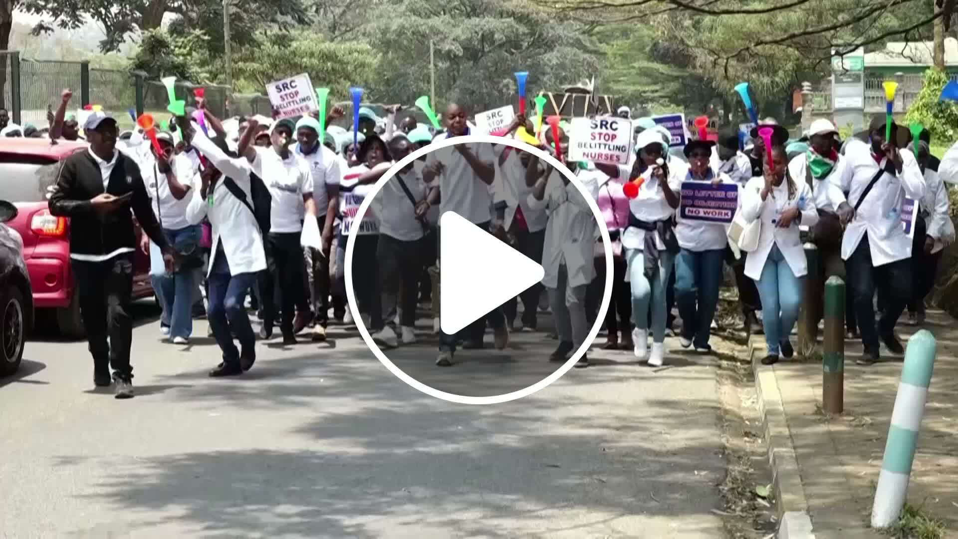 Kenya: Nurses protest in Nairobi over work conditions - NewsBreak
