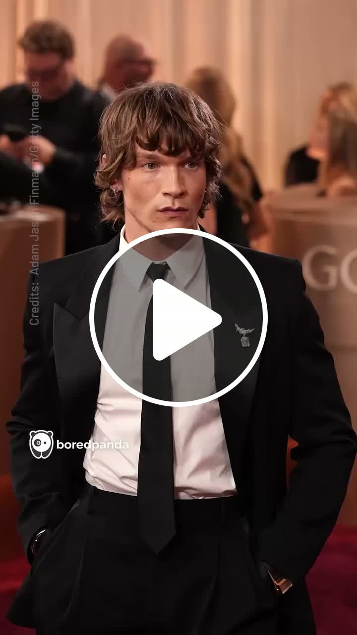 Connor Storrie makes a notable red carpet appearance at the Golden